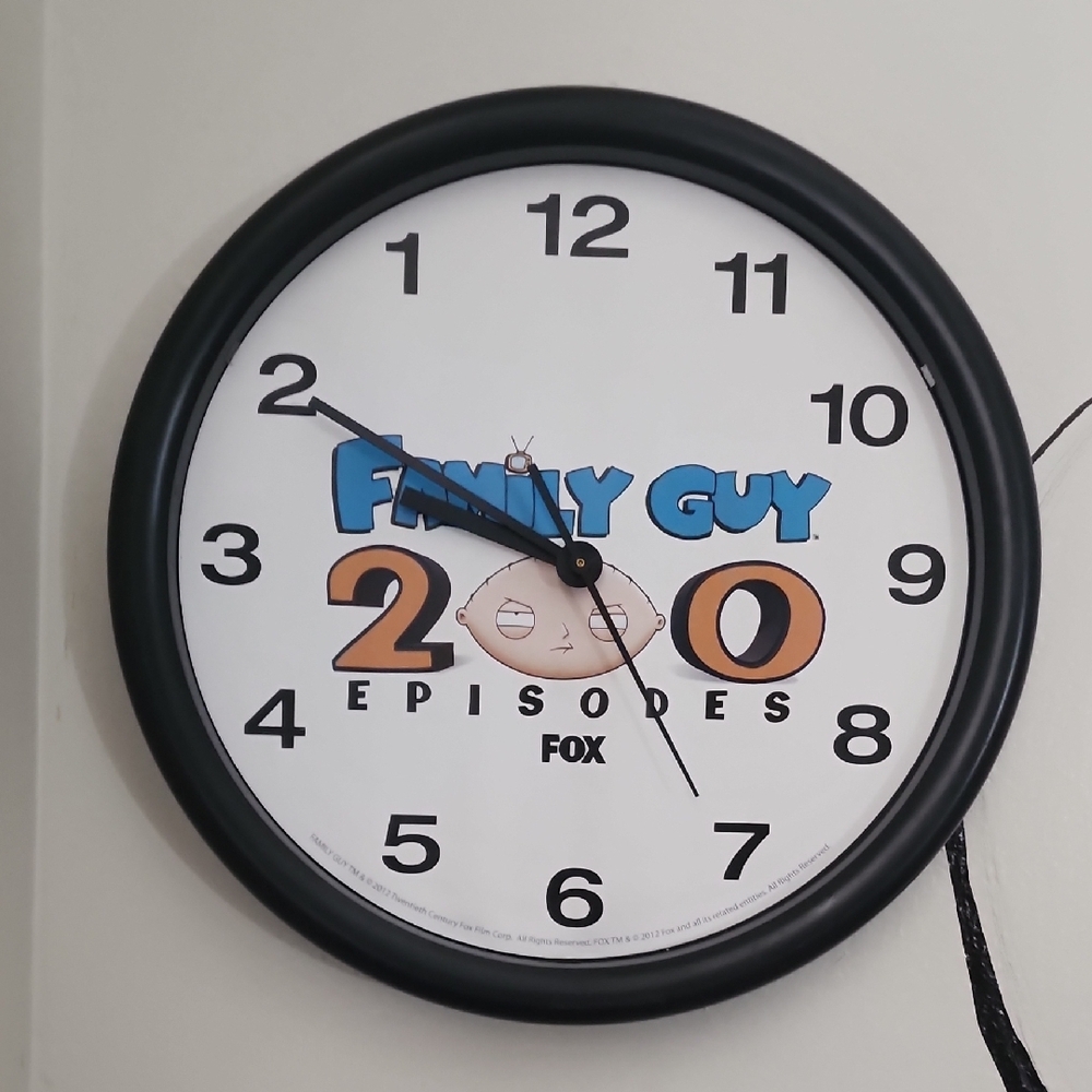 Black Wall Clock